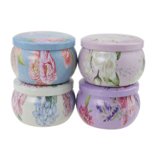 Candle Jars with Lid Bulk Round Candle Container Tins Mini Empty Storage Box 45*63*42mm